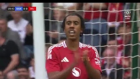 Leny Yoro Official Debut For Manchester United Vs Rangers FC - Pre Season Friendly - 20/7/2024