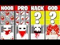 Minecraft Battle: SCP-096 SHY GUY CRAFTING CHALLENGE - NOOB vs PRO vs HACKER vs GOD ~ Animation