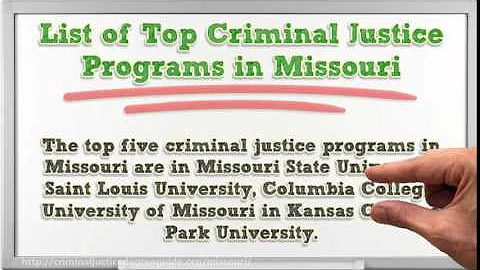 Criminal Justice Degree in Missouri
