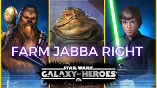 Roster Building: Galactic Legend prep: Jabba The Hutt