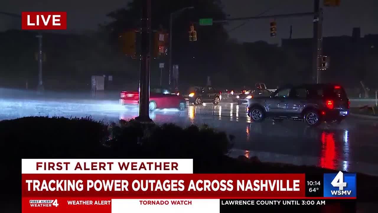 Power outages cause traffic issues in Nashville - YouTube