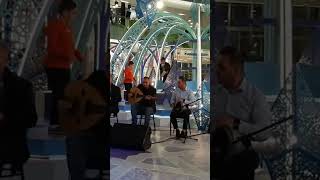 Abdali Mall Amman Jordan. Arabic traditional oud music performance in Ramadan 7.4.23