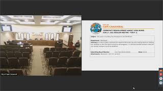 Community Redevelopment Agency (CRA) Board Meeting - 6/21/22