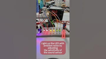Visually demonstrate the different sensitivities of the KY-038 sound sensor#diy #sound #arduino