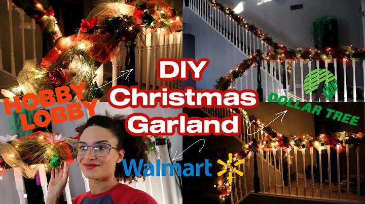 LET'S DECORATE! | DIY Christmas Staircase Garland ...