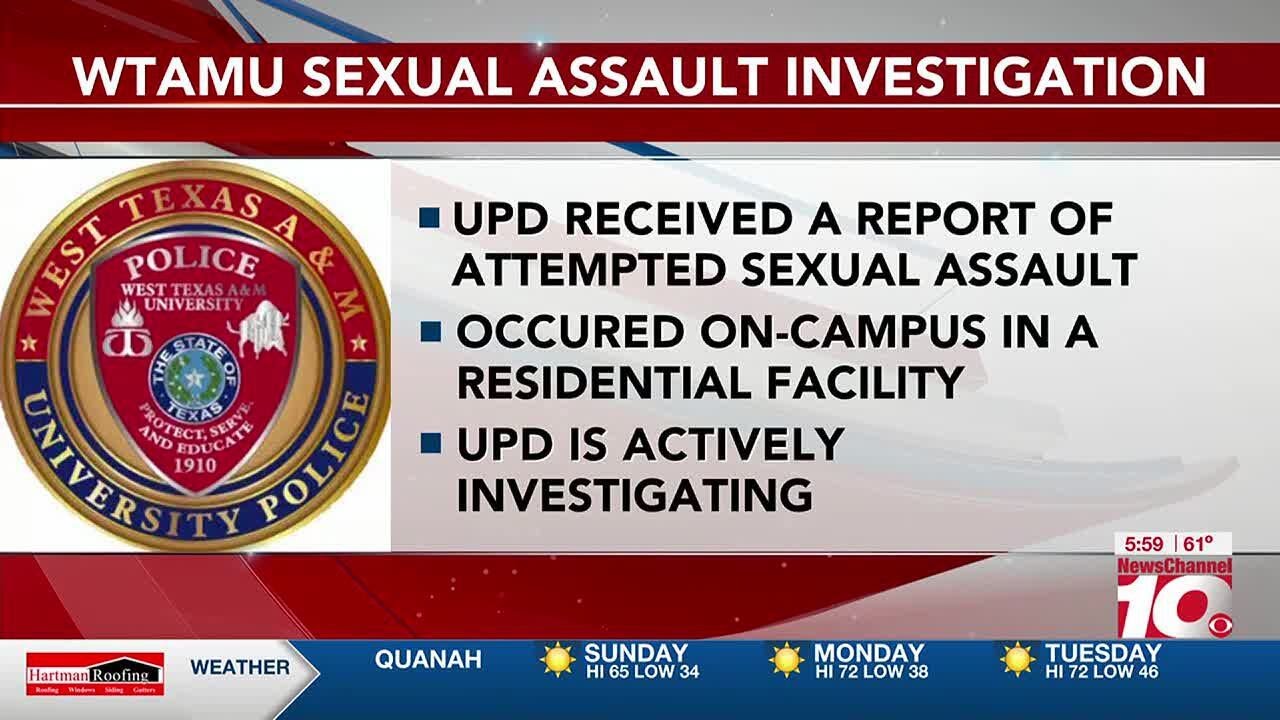 WT police investigating reported sexual assault on campus - YouTube