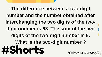 Two-digit number interchange - Arithmetic Question - Prelims #shorts #wbclasses