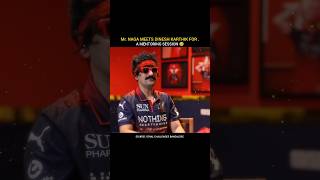 Mr. Nags meets Dinesh Karthik for a mentoring session. #rcb #dineshkarthik #ytshorts #youtubeshorts