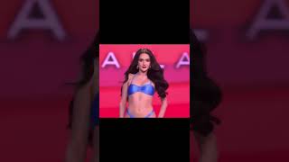 Miss Universe Philippines Ma. Ahtisa Mo During The Preliminary Swimsuit Compeion