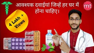 First aid kit | Important Medicine जिन्हें हर घर पर होना चाहिए | First aid Medicine|medicinetalk