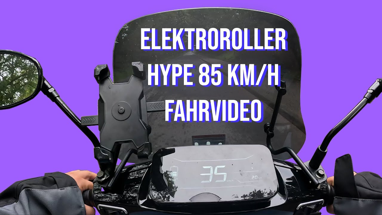 Fahrvideo GreenStreet Elektroroller HYPE 3000 W 85 km/h - YouTube