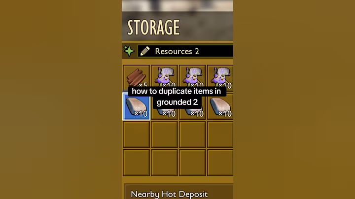 HOW TO DUPE ITEMS IN GROUNDED 2 #grounded #gaming #shorts