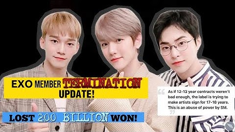EXO MEMBER Baekhyun, Xiumin and Chen  “SLAVED CONTRACT” TERMINATION UPDATE 2023! #exo