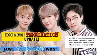 EXO MEMBER Baekhyun, Xiumin and Chen  “SLAVED CONTRACT” TERMINATION UPDATE 2023! #exo