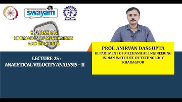 Lecture 25: Analytical Velocity Analysis – II