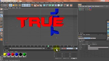 Tutorial on how to make text fly in on cinema 4d R12