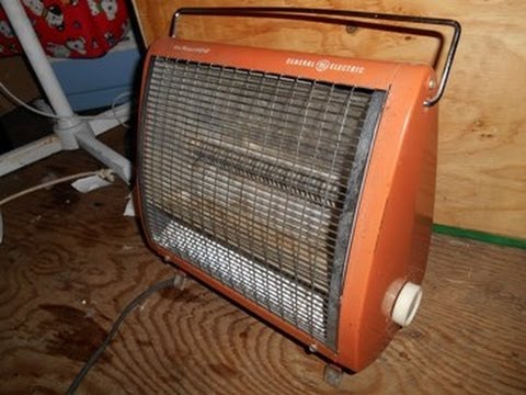 GE fan forced radiant heater 1975 - YouTube