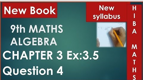 9th maths chapter 3 exercise 3.5 question 4 tn samacheer hiba maths