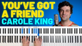 How To Play Youve Got A Friend By Carole King piano Tutorial  Chord Chart