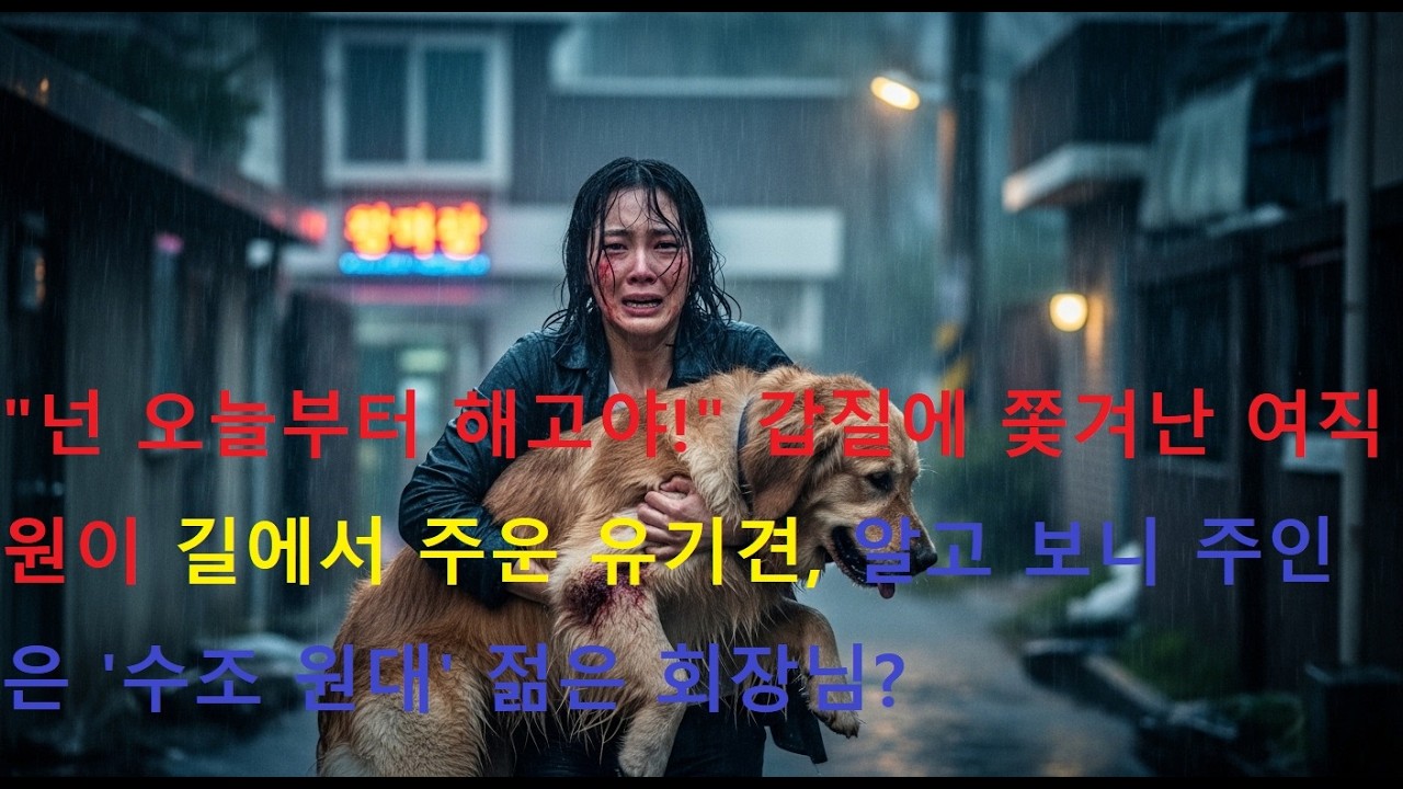 넌 오늘부터 해고야! 갑질에 쫓겨난 여직원이 길에서 주운 유기견, 알고 보니 주인은 '수조 원대' 젊은 회장님