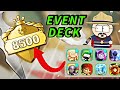 I reached 8500 elo with a strong event deck  south park phone destroyer