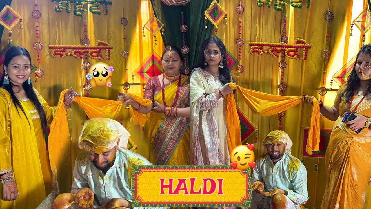 Bhai ki haldi #viralvideo #uttarakhand #wedding #haldiceremony  
