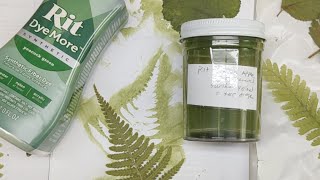Make Your Own Leaf Colorant Using Rit Dye & Fabric Medium Coloring Leaves Diy Formula