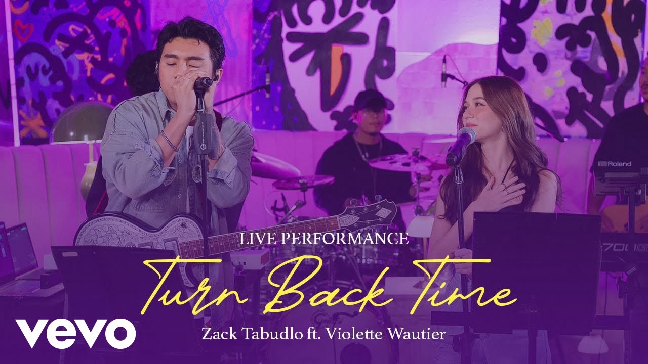 Zack Tabudlo   Turn Back Time Official Live Performance ft Violette Wautier