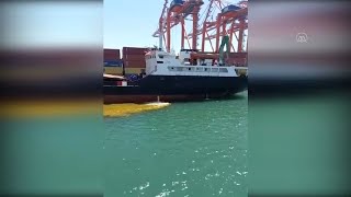 Mersin'de denizi kirleten gemiye rekor ceza