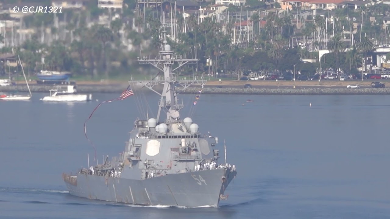 USS Curtis Wilbur (DDG 54) Inbound - September 16, 2021 - San Diego