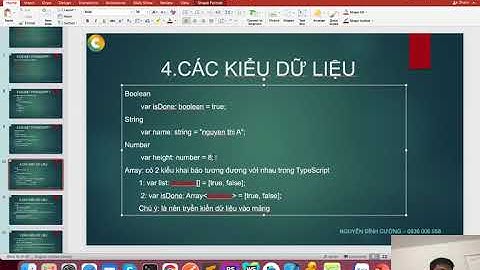 Bài 2: Các kiểu dữ liệu trong typescript