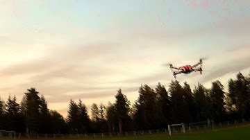 The maiden flight of DJI Flame Wheel F450 with DJI NAZA