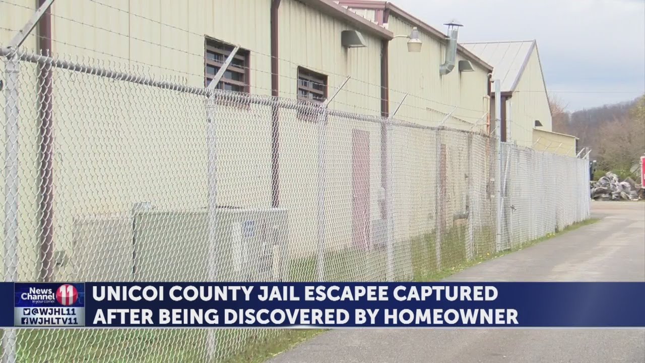 Unicoi County Jail escapee captured after being discovered by homeowner