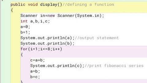 Java Program: First 10 Fibonacci Numbers | ICSE Class 9 & 10 Computer Applications | 17 Sec visual