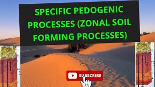 Zonal Specific Soil Forming Process Soil Forming Processes Calcification,Podzolization,Laterzation