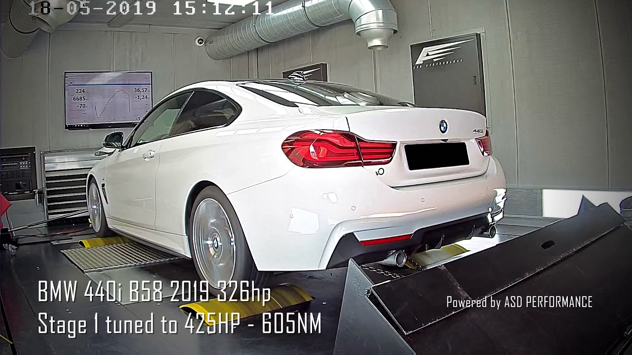BMW 440i B58 2019 326hp - Stage 1 tuned to 425HP-605NM - Powered By ASD ...