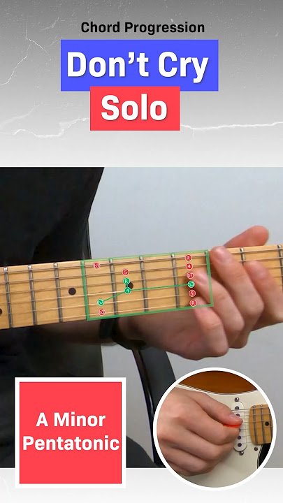 How to play the solo on 'Don't Cry' by Guns n' Roses