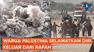 Warga Palestina Tinggalkan Rafah, 'Tak Tahu Harus ke Mana karena Bom di Atas Kepala Kami'