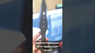 made Wraiths Heirloom with translucent blade. #apexlegends #apex #3dprinting #cosplay