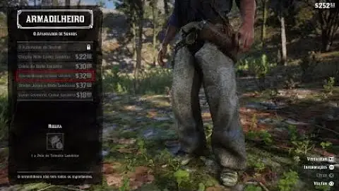O que fazer com pele de animal Red Dead Redemption 2?