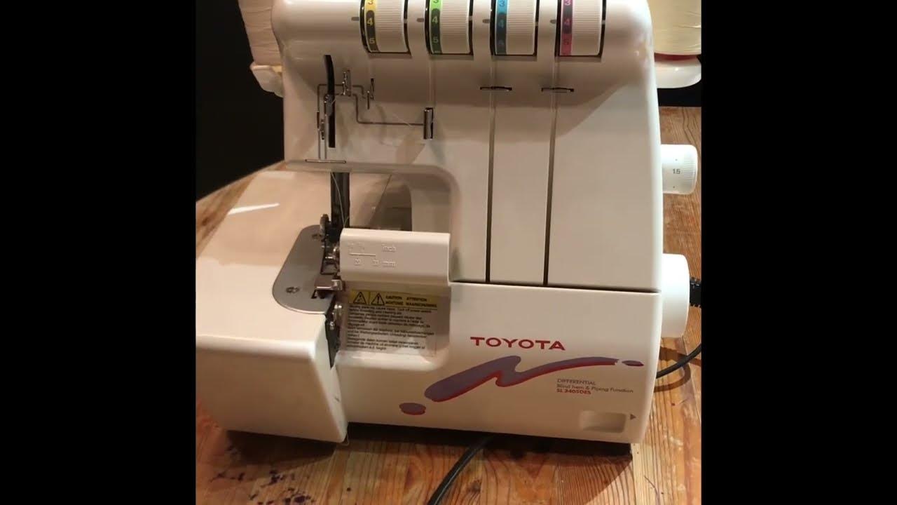 Overlocker Toyota SL3405DES, overview YouTube