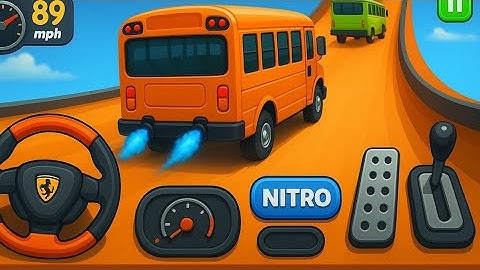 Crazy Bus Mega Ramp Impossible Racing Bus Stunts Impossible Tracks Android Gameplay Video P-14