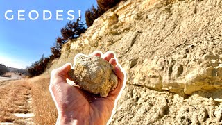 I found beautiful Calcite GEODES in KANSAS!