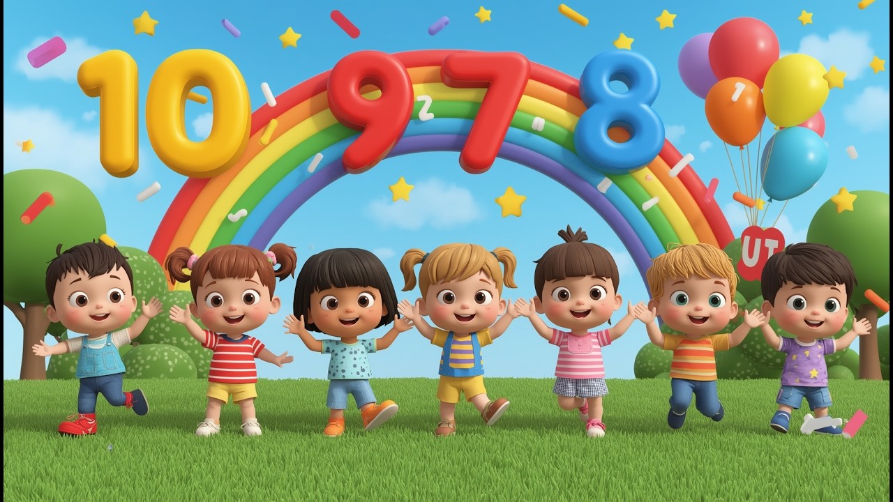 Counting 1 to 10 Song for Kids | Learn Numbers with Fun🎁Muslim Kids Fun Rhymes