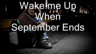 Wake me up when September ends (lyrics) - Green Day chords
