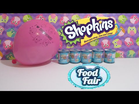 Shopkins Season 4 Food Fair Candy Jars and a Surprise Balloon!