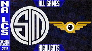 TSM vs FlyQuest ALL GAMES Highlights - Semifinal NA LCS Playoffs Spring 2017 - Team Solomid vs FLY