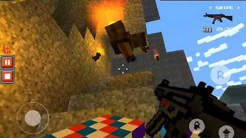 Pixel Gun 3d crazy out of map glitch on Deadly Games!!!!