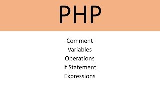 If statement - comments - operation and expressions In php #2