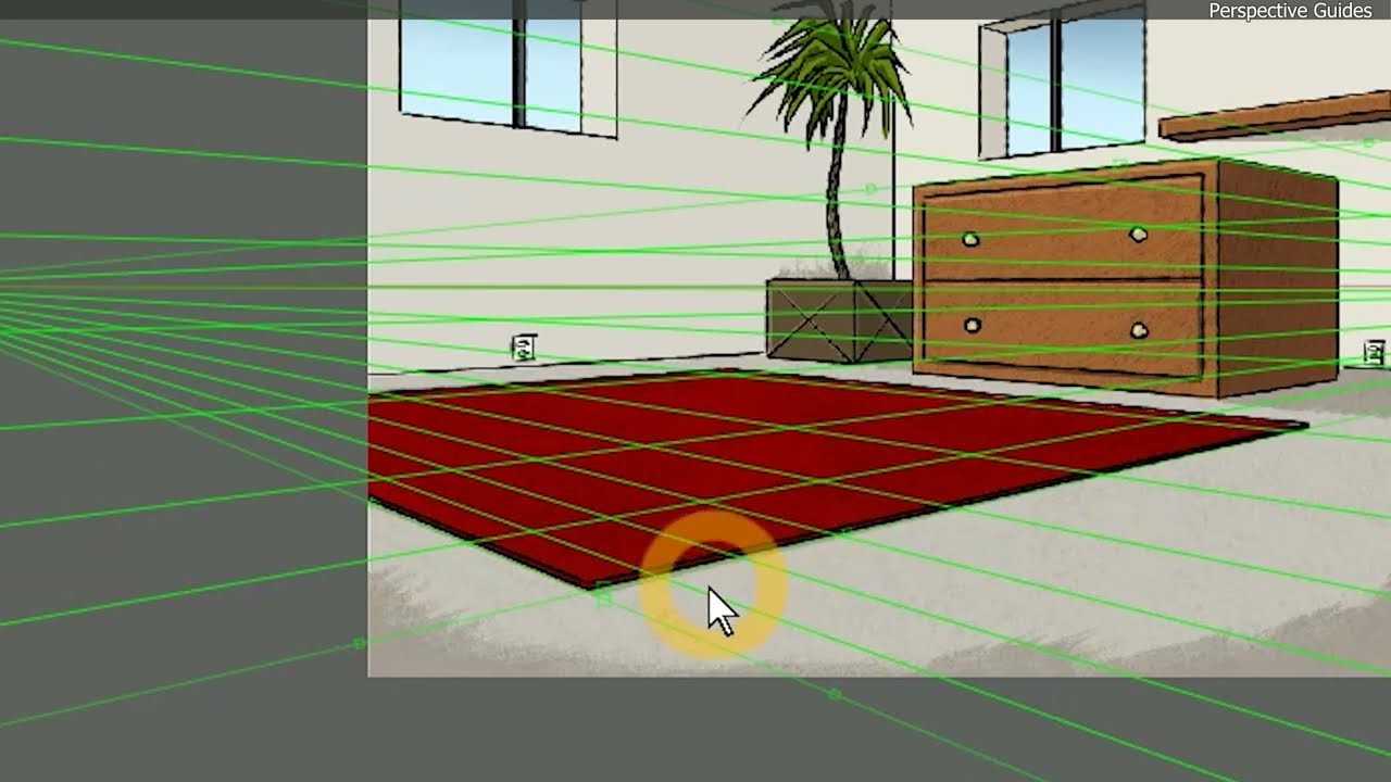 How to Use Perspective Guides - Corel Painter 2022 Tutorial